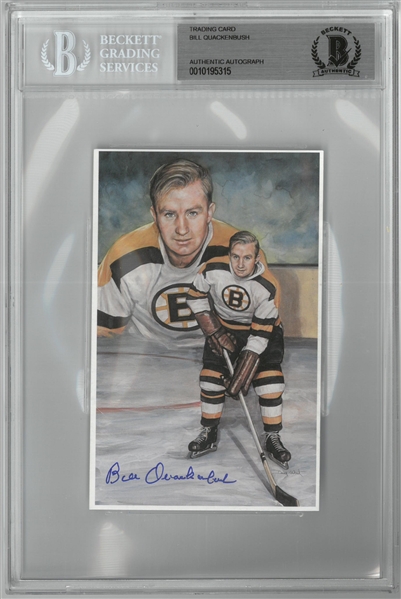 Bill Quackenbush Autographed Legends of Hockey Card