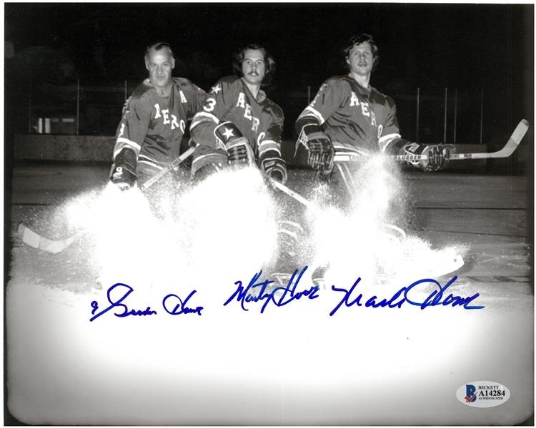 Gordie Mark & Marty Howe Autographed 8x10 Photo