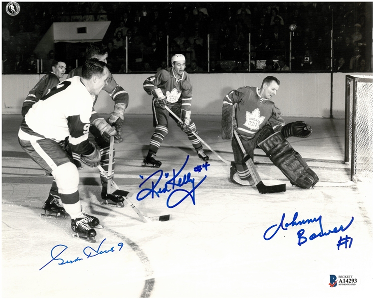 Howe, Kelly and Bower Autographed 8x10 Photo