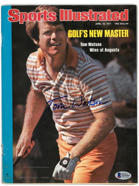 Tom Watson Autographed 1977 Sports Illustrated