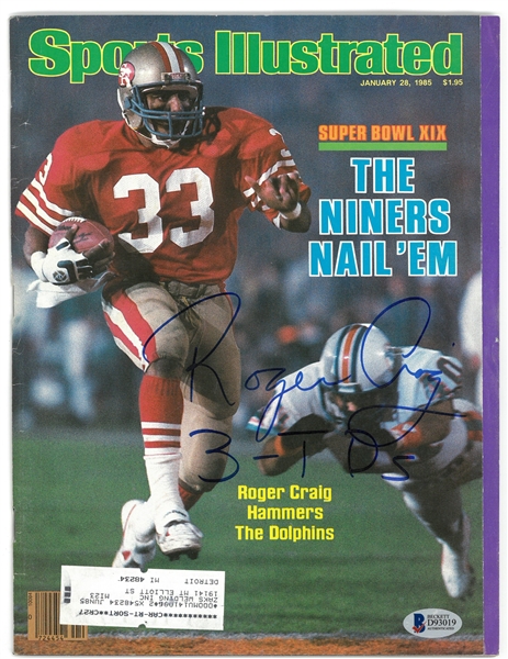 Roger Craig Autographed 1985 Sports Illustrated