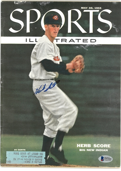 Herb Score Autographed 1955 Sports Illustrated