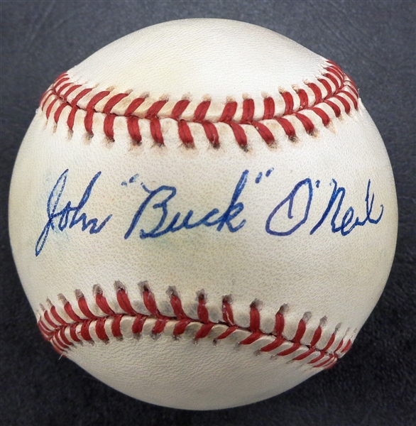 Buck ONeil Autographed Baseball