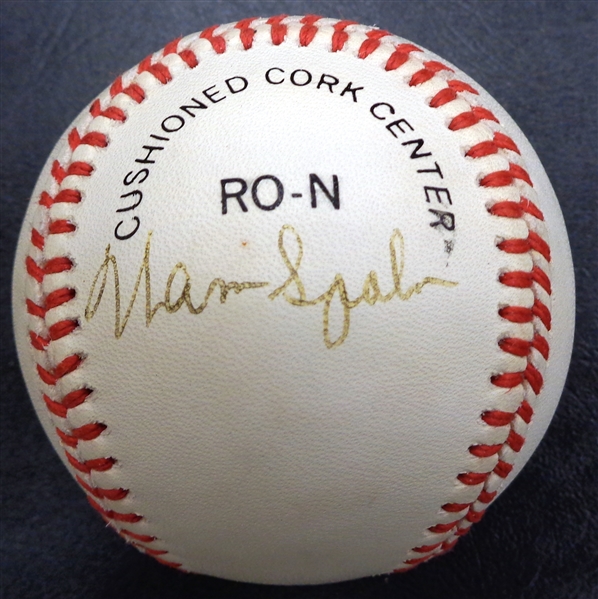 Warren Spahn Autographed Baseball