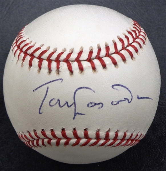 Tom Lasorda Autographed Baseball