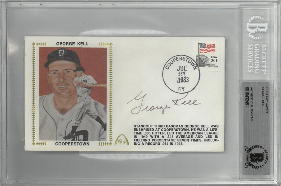 George Kell Autographed Induction Day Cachet