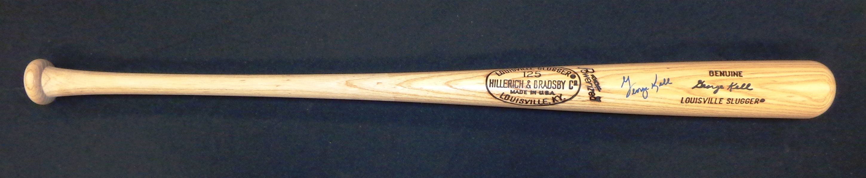 George Kell Autographed Official Game Model Bat