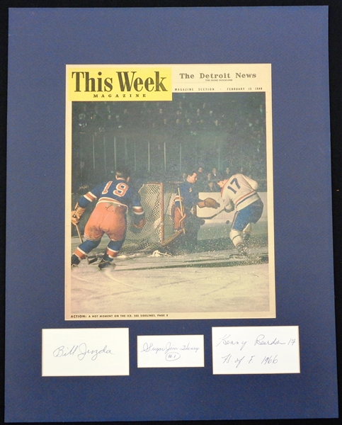 1948 Detroit News Display Signed by Juzda, Henry and Reardon