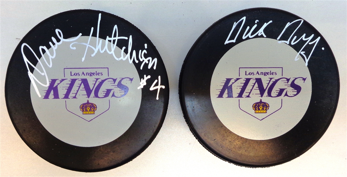 LA Kings Autographed Puck Lot