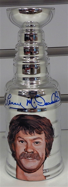 Lanny McDonald Autographed Hand Painted Cup
