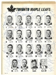 1967/68 Maple Leafs Team Signed Program Page (Horton & Clancy)