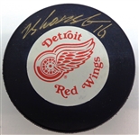 Vladimir Konstantinov Autographed Hockey Puck
