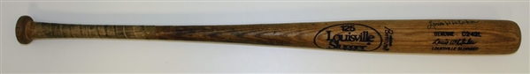 Lou Whitaker Game Used Autographed Bat