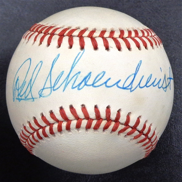 Red Schoendienst Autographed Baseball