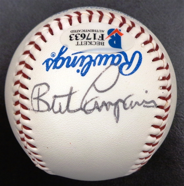 Bert Campaneris Autographed Baseball