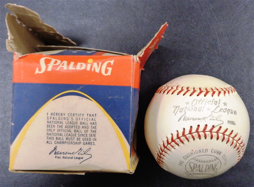 1952-1969 Warren Giles Spalding Official National League Baseball with Box