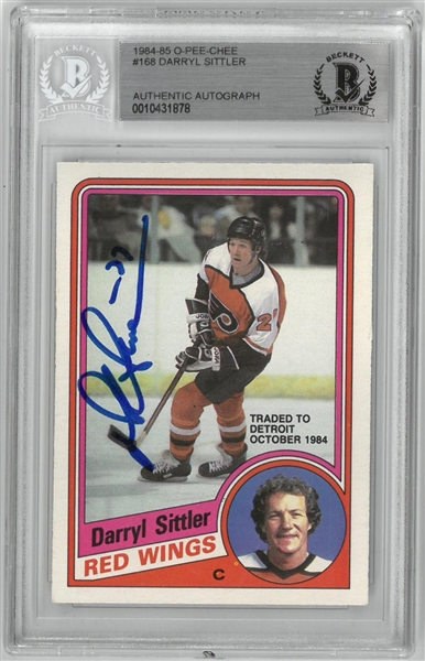 Darryl Sittler Autographed 1984/85 OPC Card