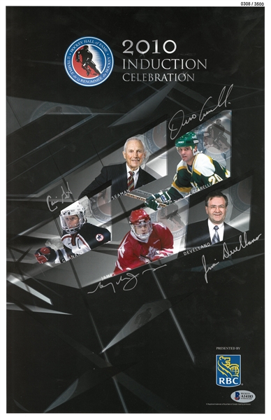 2010 Hockey Hall of Fame Inductees 11x17 Signed by All Possible