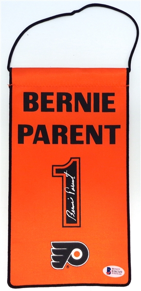 Bernie Parent Autographed Mini Banner
