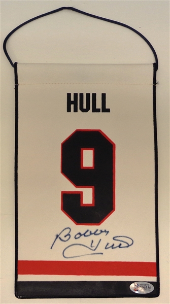 Bobby Hull Autographed Mini Banner