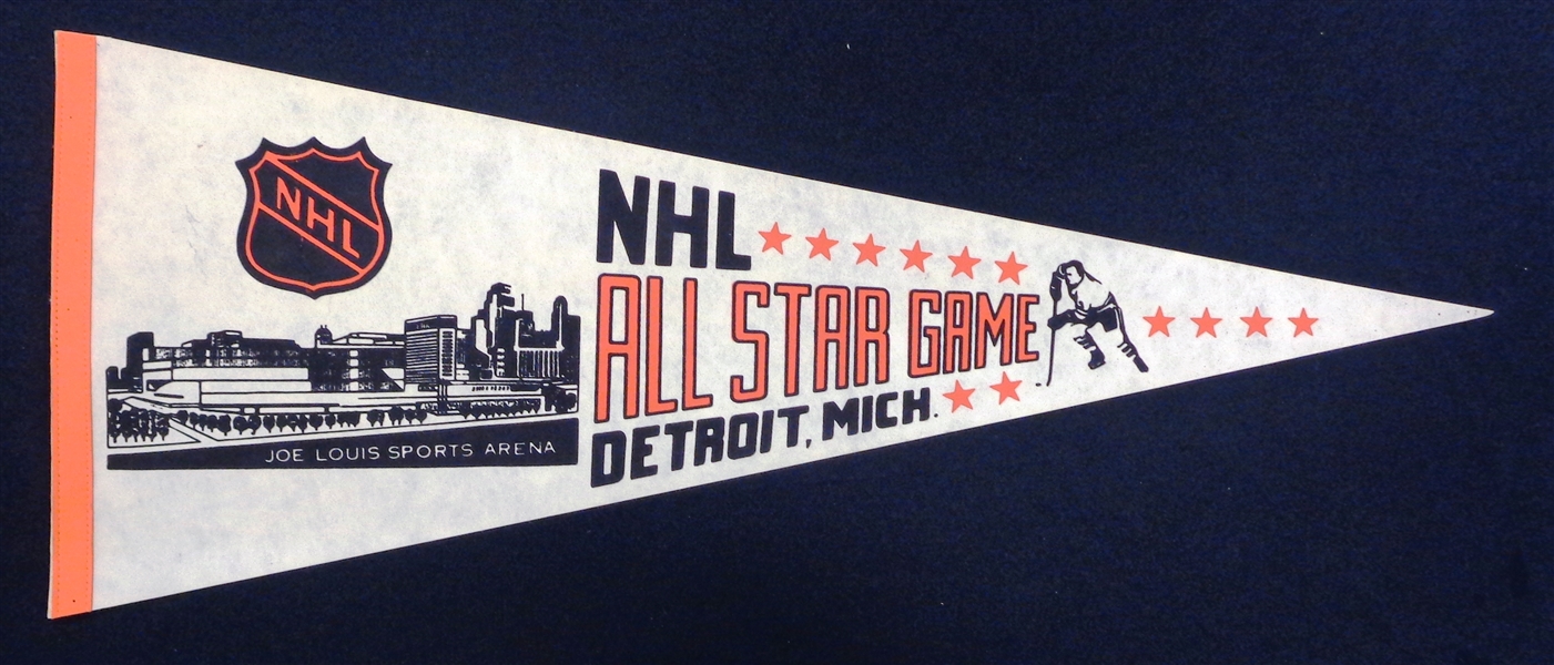 1980 NHL All Star Game Pennant - Howes Last Gretzkys 1st
