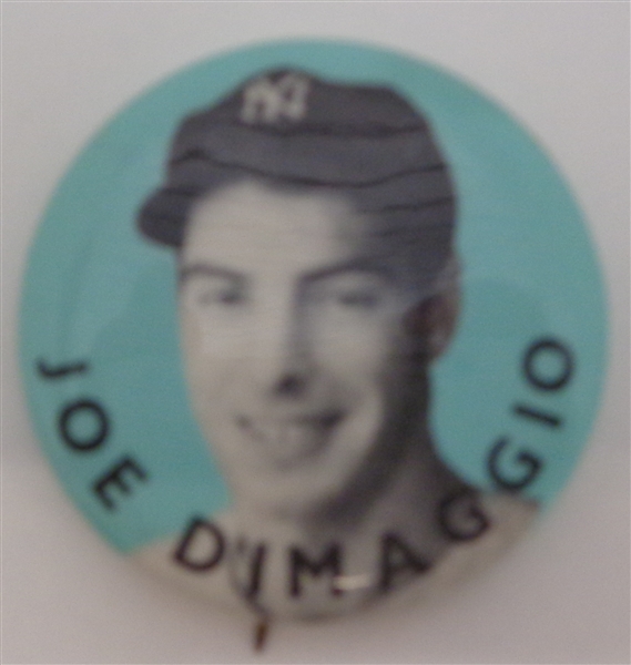 Joe DiMaggio Vintage 2" 1950s Button/Pin