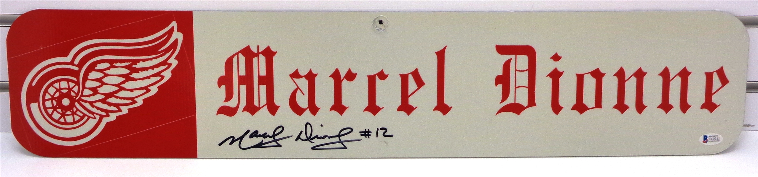 Marcel Dionne Autographed Custom Street Sign