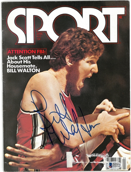 Bill Walton Autographed 1977 Sport Magazine
