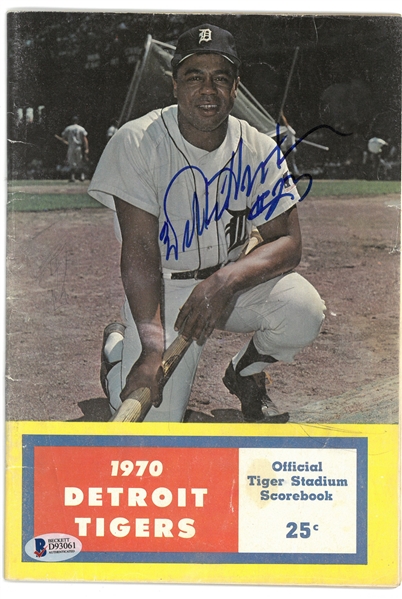 Willie Horton Autographed 1970 Program
