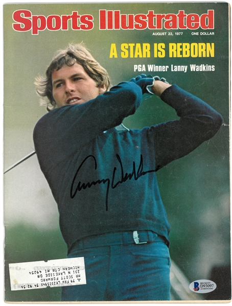 Lanny Wadkins Autographed 1977 Sports Illustrated