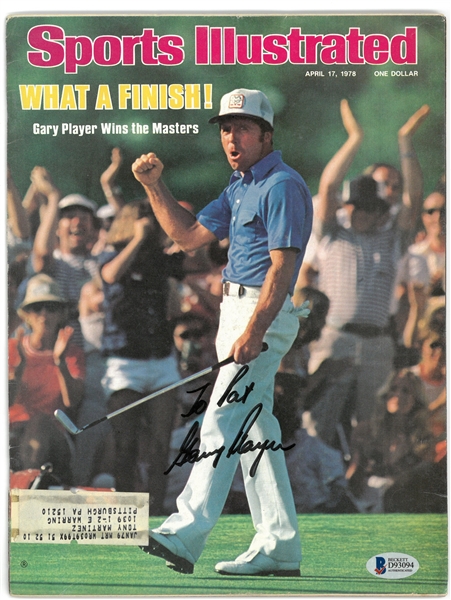 Gary Player Autographed 1978 Sports Illustrated