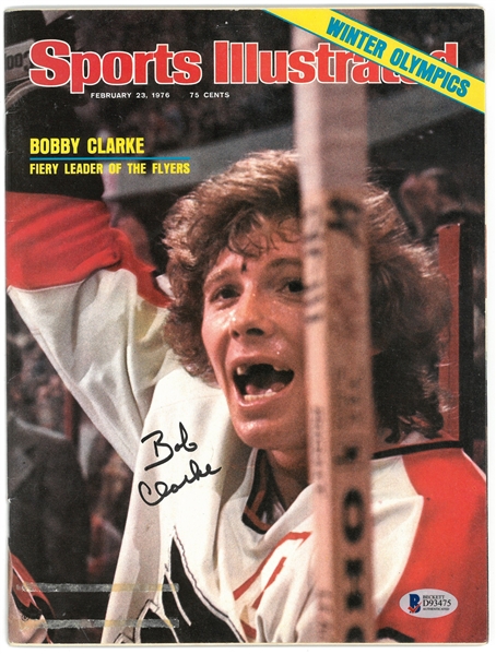 Bobby Clarke Autographed 1976 Sports Illustrated