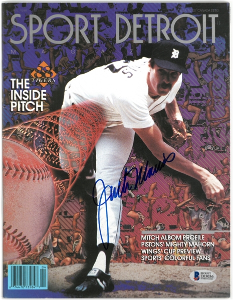 Jack Morris Autogrpahed 1988 Sports Detroit Magazine