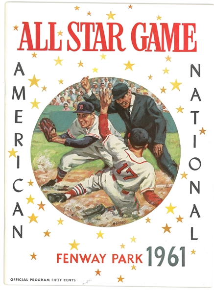 1961 All Star Game Program from Boston