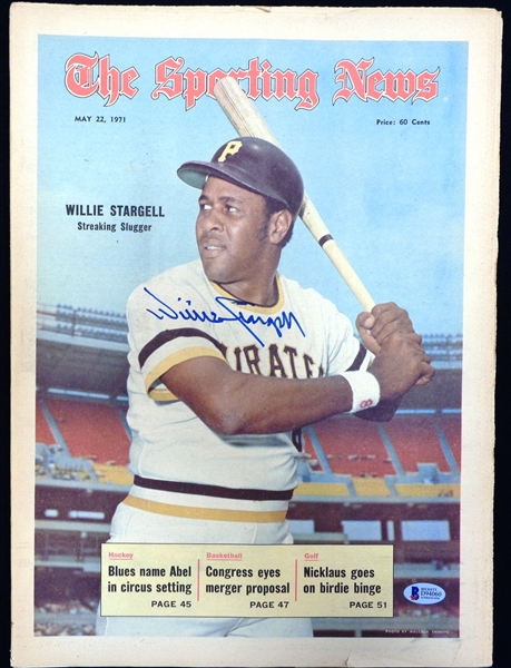Willie Stargell Autographed 1971 Sporting News