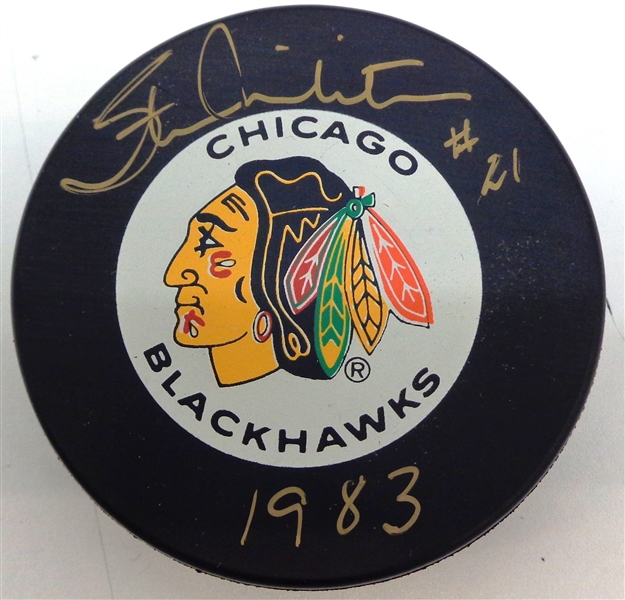 Stan Mikita Autographed Chicago Black Hawks Puck
