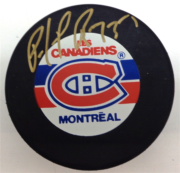 Patrick Roy Autographed Montreal Canadiens Puck