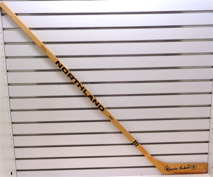 Maurice Richard Autographed Northland Hockey Stick