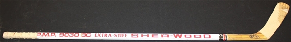 Paul Coffey Game Used Autographed Hockey Stick