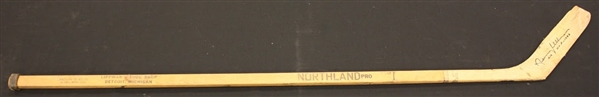 Norm Ullman Rookie Season Game Used Autographed Stick