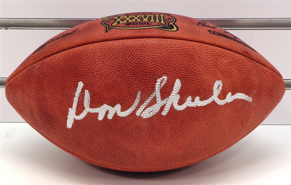 Don Shula Autographed Super Bowl 38 Official Football