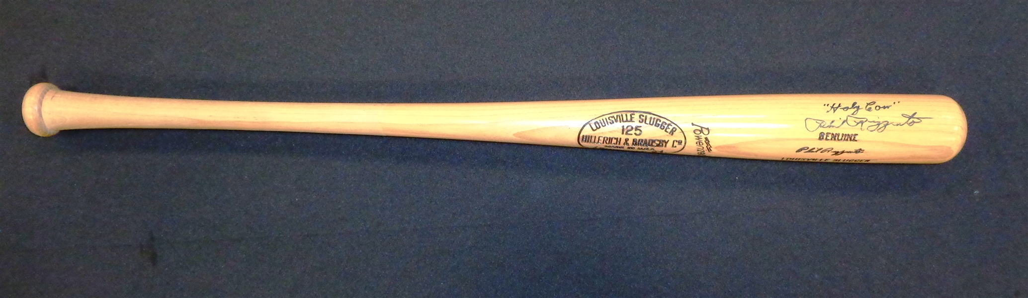 Phil Rizzuto Autographed Game Model Bat