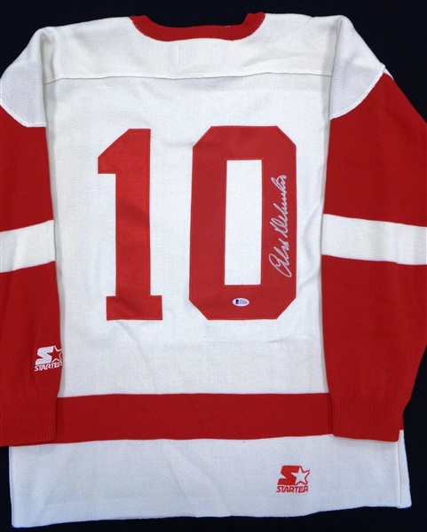 Alex Delvecchio Autographed Red Wings Sweater