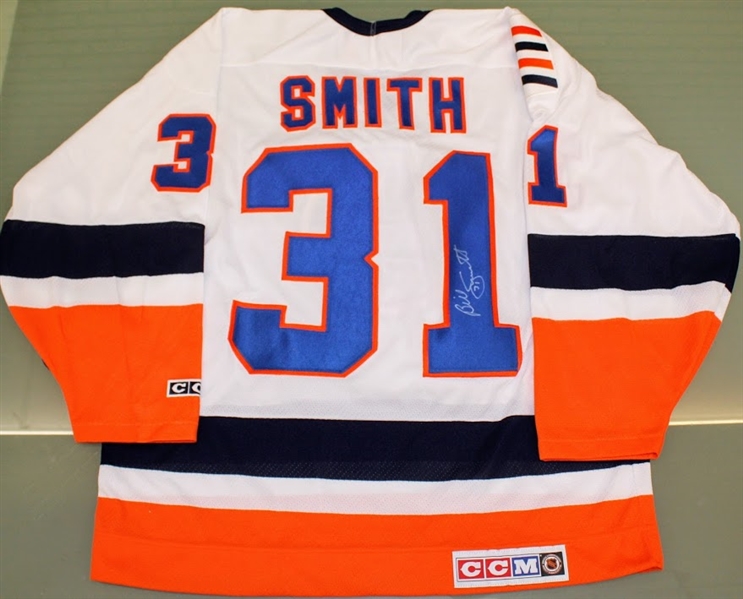 Billy Smith Autographed Islanders Jersey