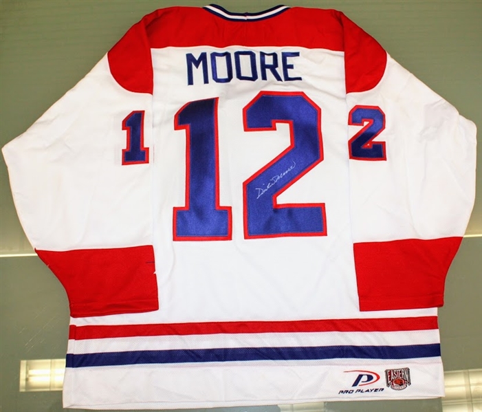 Dickie Moore Autographed Canadiens Jersey