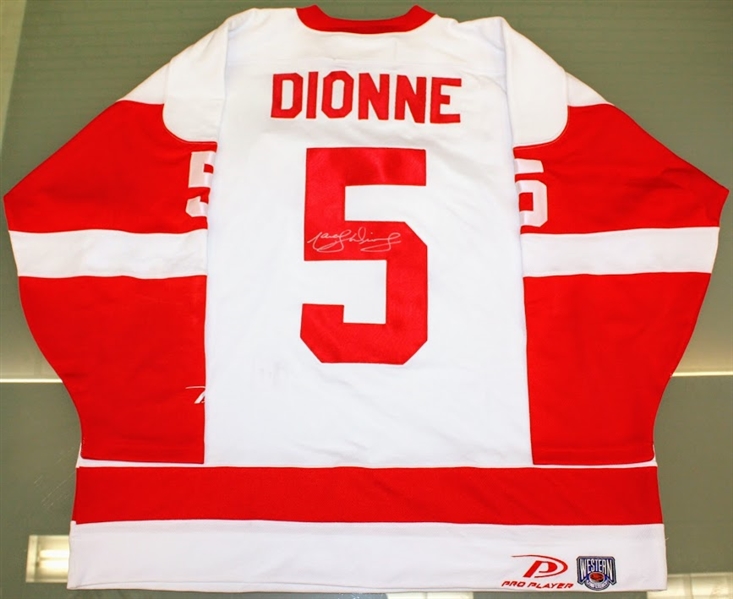 Marcel Dionne Autographed Red Wings Jersey
