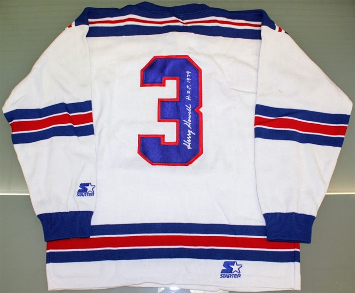 Harry Howell Autographed Rangers Sweater