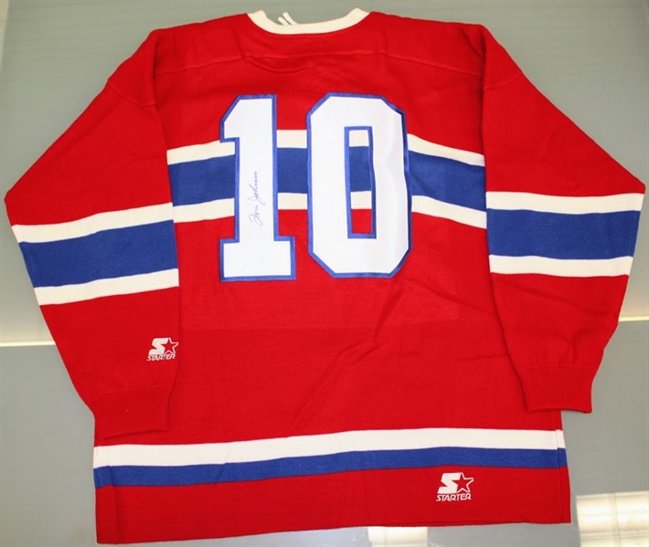 Tom Johnson Autographed Canadiens Sweater