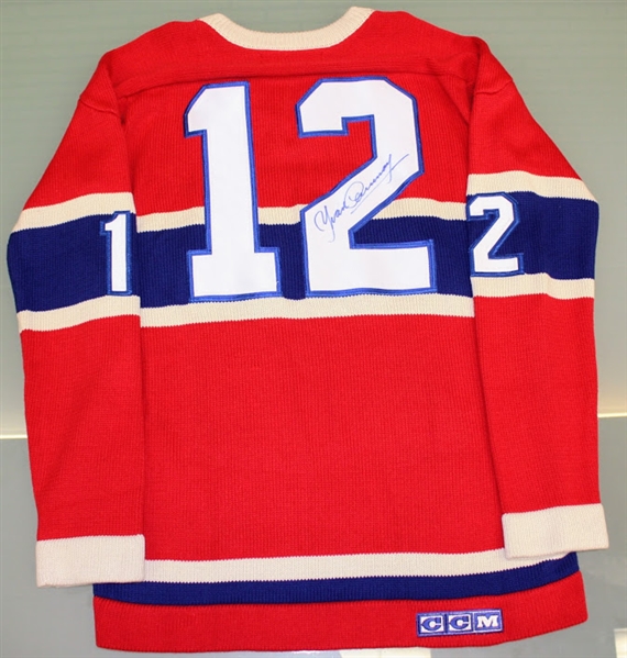 Yvon Cournoyer Autographed Canadiens Sweater