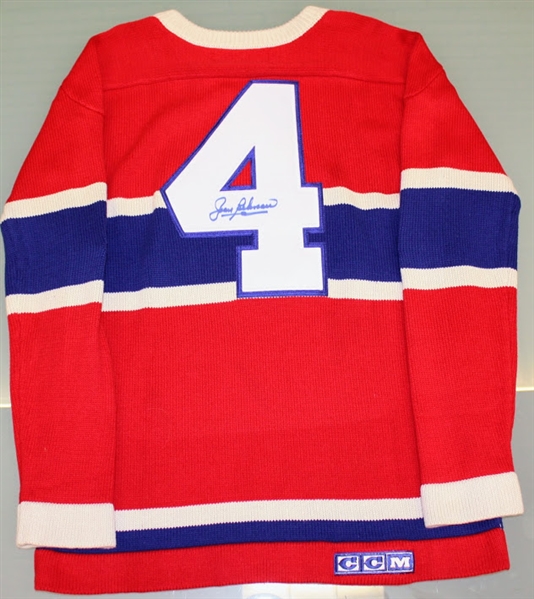 Jean Beliveau Autographed Canadiens Sweater